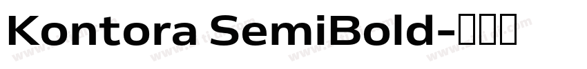 Kontora SemiBold字体转换 Kontora SemiBold字体转换